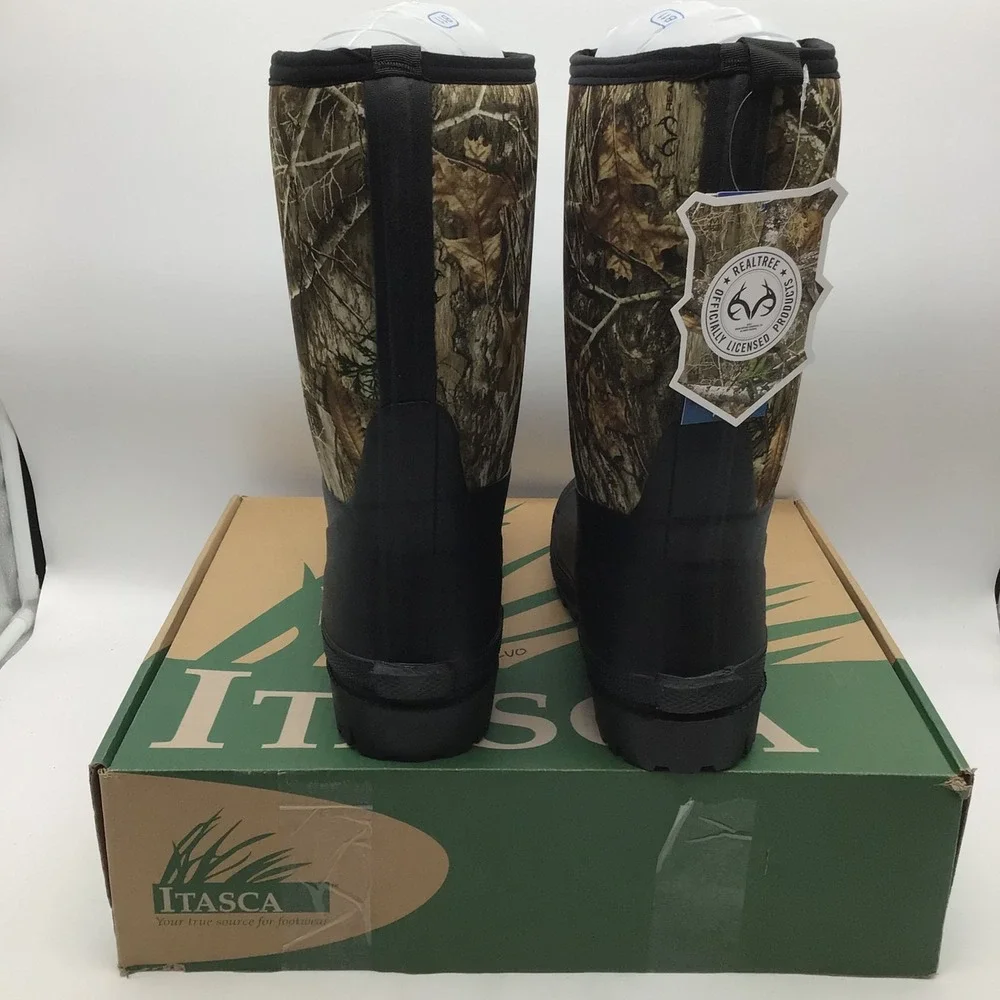 Itasca Swampwalker XLT‎ Realtree Camo Neoprene Waterproof Mens Boots Size 13 NEW